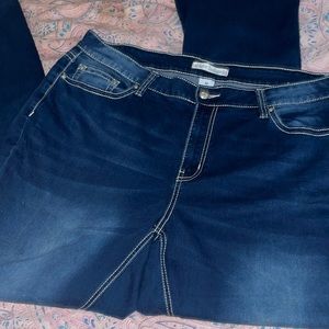 Love Indigo, Size 18W,Flare Jeans,Dark Denim